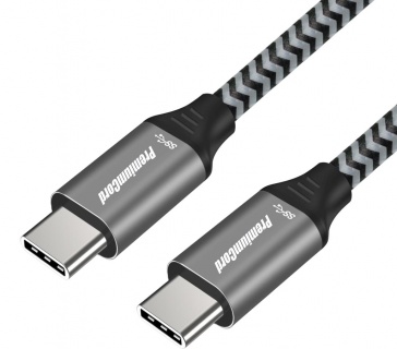 Cablu USB 3.2-C Gen 1 la USB type C T-T brodat 2m, ku31ct2